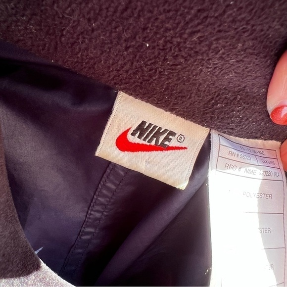Rare Vintage 90’s Nike F.I.T. Full Zip Windbreaker Jacket 3M Dots Size Medium - Picture 10 of 16